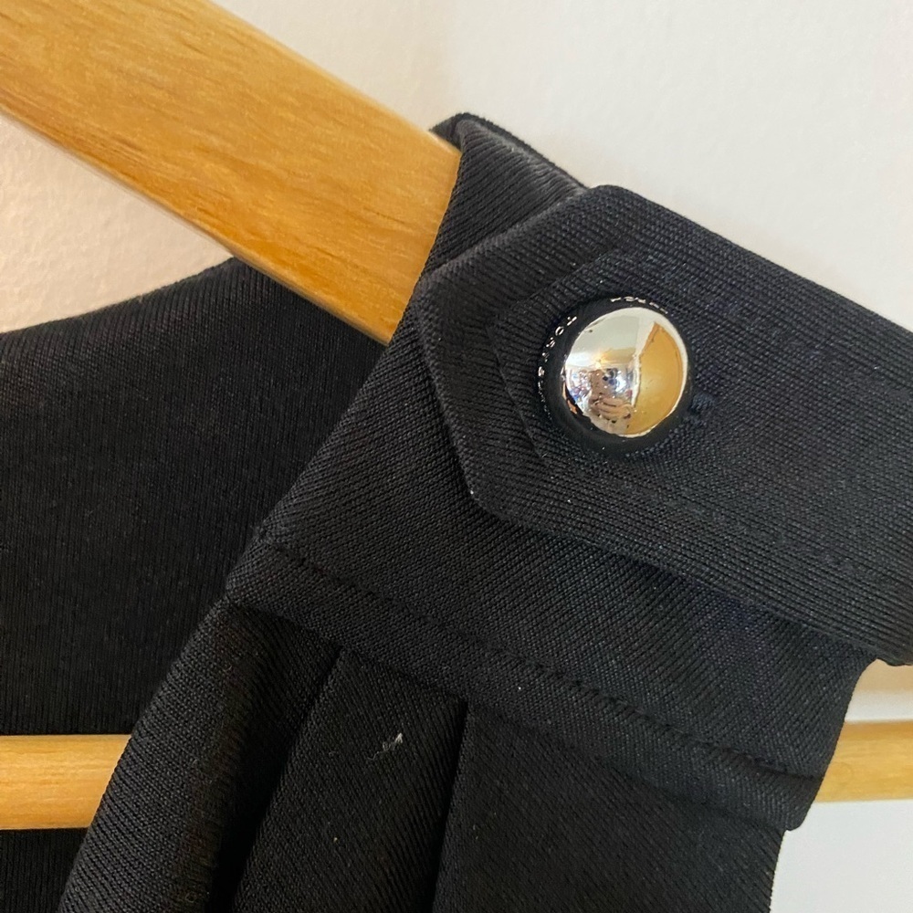 Tory Burch Cowl Front Button Shoulder Sleeveless Dress - Picture 3 of 9